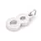 12 Pack: Sterling Silver Number Charm by Bead Landing™